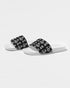 HEED NYC Monogram White & Black White Bottom Men's Slide Sandal